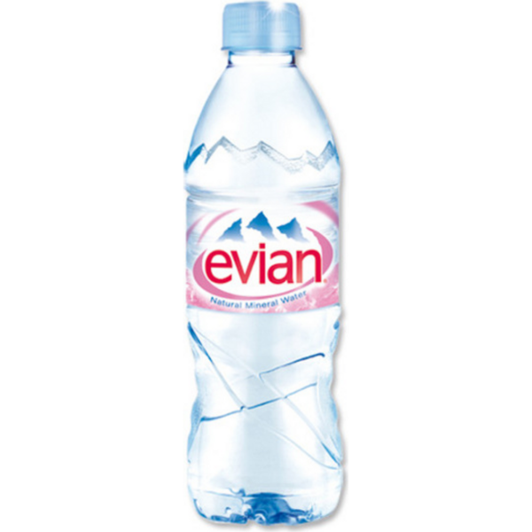 Evian Natural Spring Water - 33.8 Fl Oz Bottle