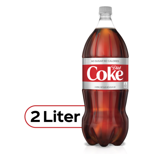 Diet Coke Cola Soda Pop 2 Liters Bottle