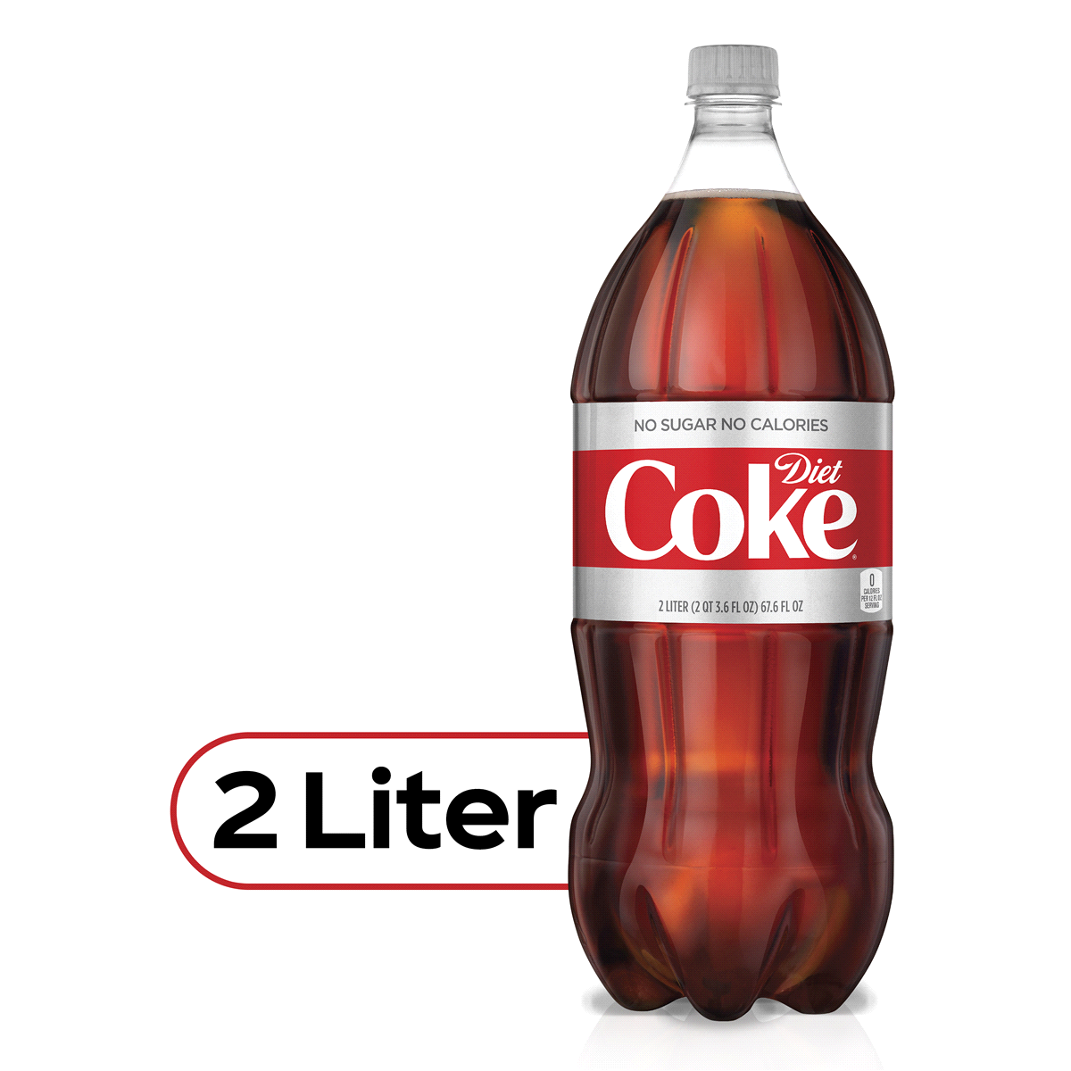 Diet Coke Cola Soda Pop 2 Liters Bottle Diet Coke Cola Soda Pop 2 Liters Bottle - Image 1