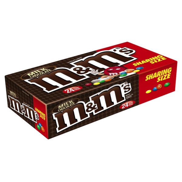 M&M’s Milk Chocolate Candies – Sharing Size – 24ct Display Box