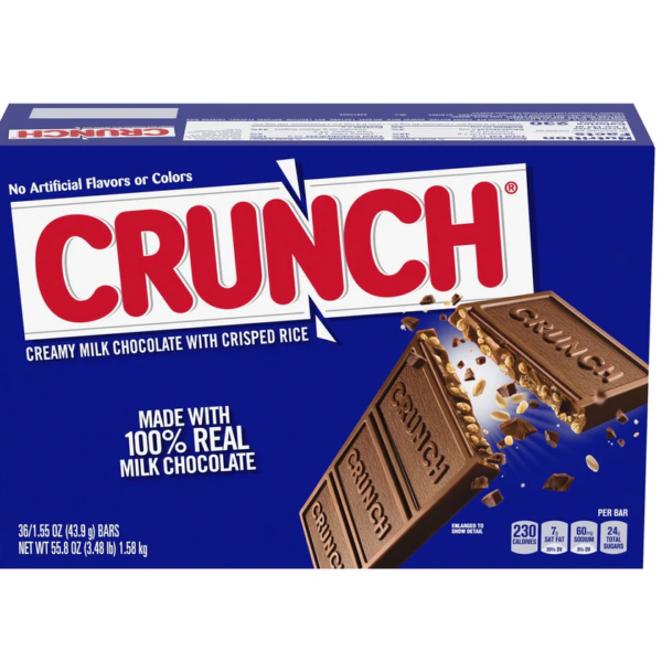 Crunch Bars, Creamy Milk Chocolate With Crisped Rice