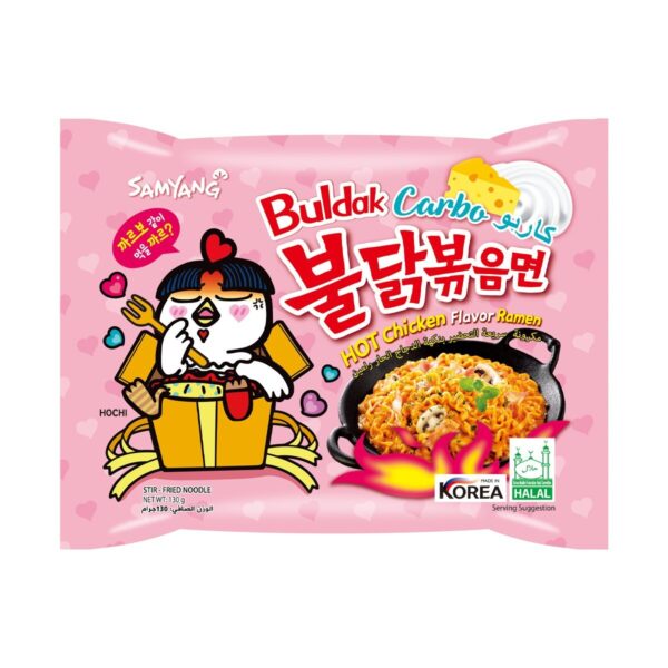 Samyang Carbonara Buldak Hot Chicken Flavor Ramen Noodles 130G