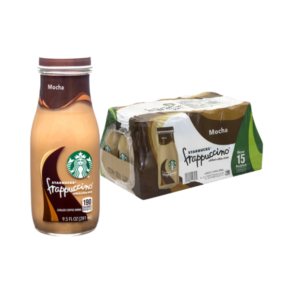 Starbucks Frappucino Chilled Coffee Drink Mocha 9.5 Fl Oz 15 Count Bottle