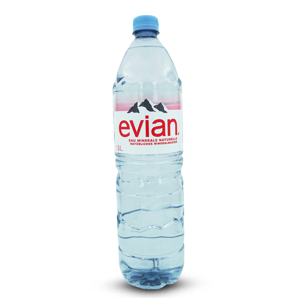 Evian Still Natural Mineral Water Bottle Evian Still Natural Mineral Water Bottle