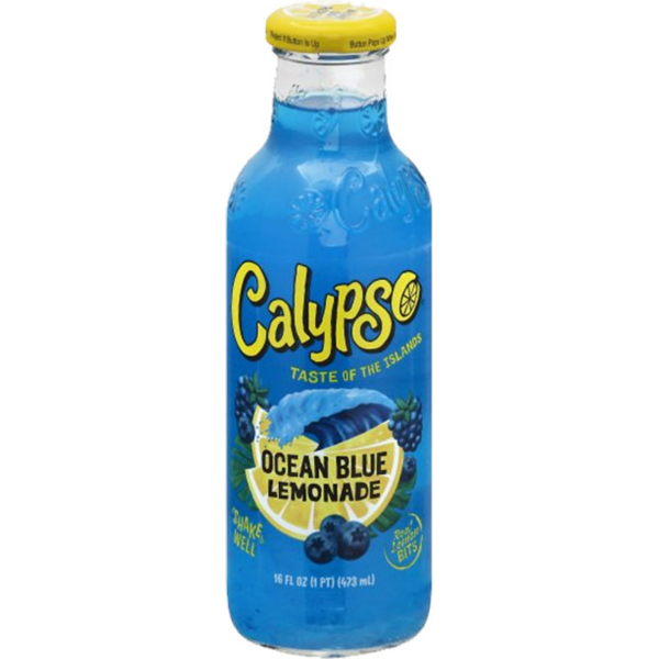 Calypso Ocean Blue Lemonade – 16 Fl Oz Glass Bottle Calypso Ocean Blue Lemonade – 16 Fl Oz Glass Bottle