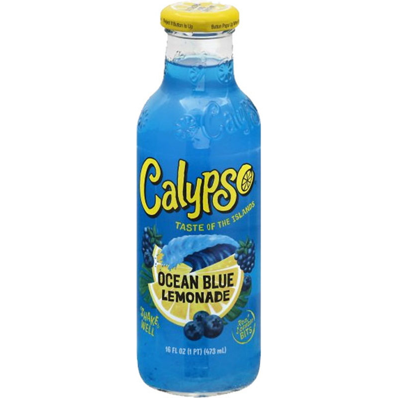Calypso Ocean Blue Lemonade – 16 Fl Oz Glass Bottle Calypso Ocean Blue Lemonade – 16 Fl Oz Glass Bottle
