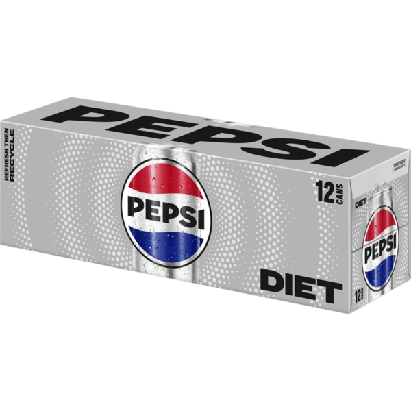 Pepsi Diet Cola Soda - 12pk/12 Fl Oz Cans