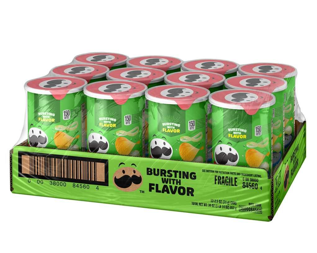 Pringles Sour Cream And Onion Potato Crisps Chips 1.4oz - 12ct Pringles Sour Cream And Onion Potato Crisps Chips 1.4oz - 12ct - Image 1