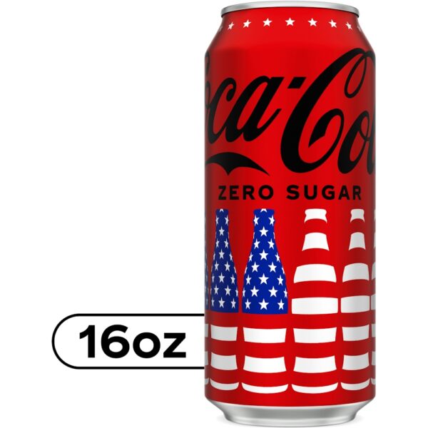 Coca-Cola Zero Sugar Coke Diet Soda Soft Drink, 16 Fl Oz
