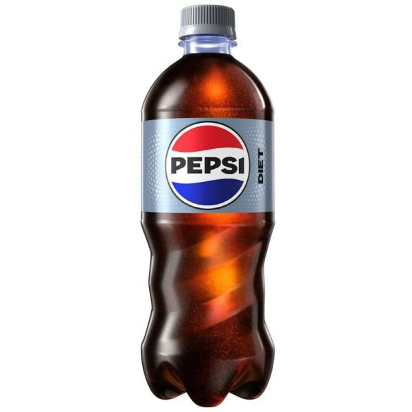 Pepsi Diet Cola Soda Pop 20 Fl Oz Bottle Pepsi Diet Cola Soda Pop 20 Fl Oz Bottle