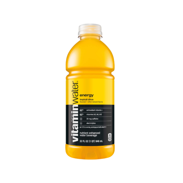 Vitaminwater Nutrient Enhanced Water Beverage, Energy, Tropical Citrus 32 Fl Oz