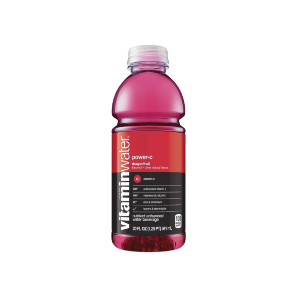 Vitamin Water Nutrient Enhanced Beverage, Power C, Dragonfruit 20 Fl Oz