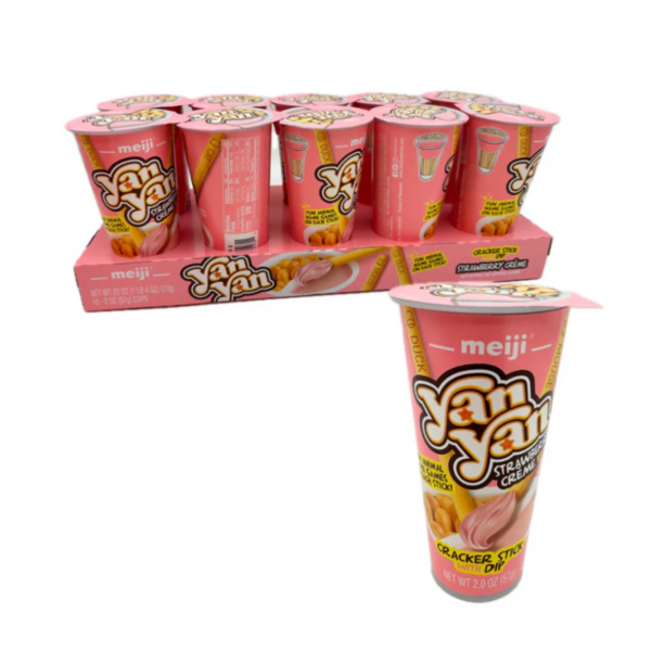 Meiji Yan Yan, Biscuit Sticks, Strawberry