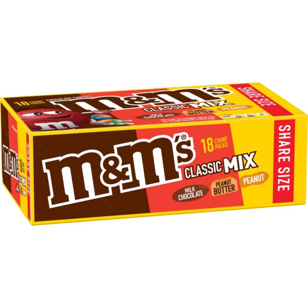 M & M’s Classic Mix Chocolate Candy Share Size Pack, 2.5 Oz M & M’s Classic Mix Chocolate Candy Share Size Pack, 2.5 Oz