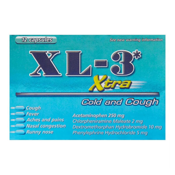 Xtra XL 3 Cold And Cough, Capsules