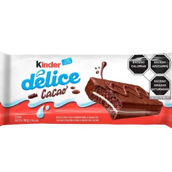 Kinder Delice Cacao Milk Chocolate Cake – 39 G