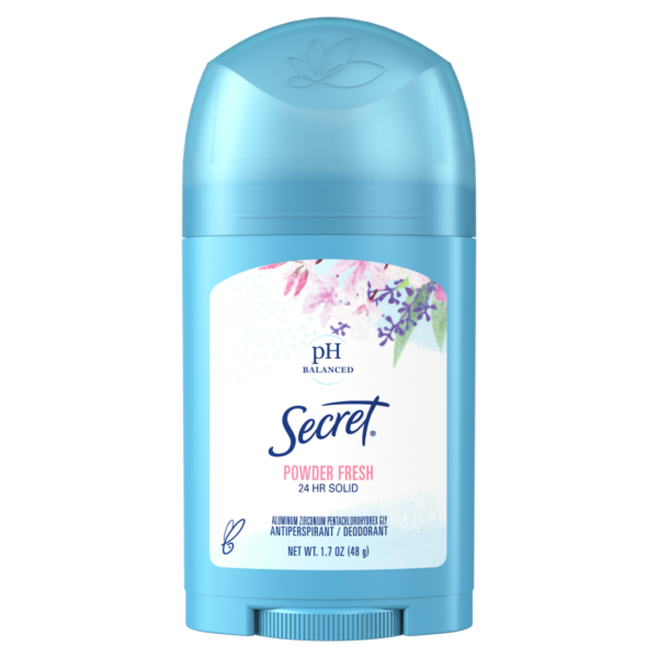 Secret Wide Solid Antiperspirant And Deodorant Powder Fresh 1.7 Oz