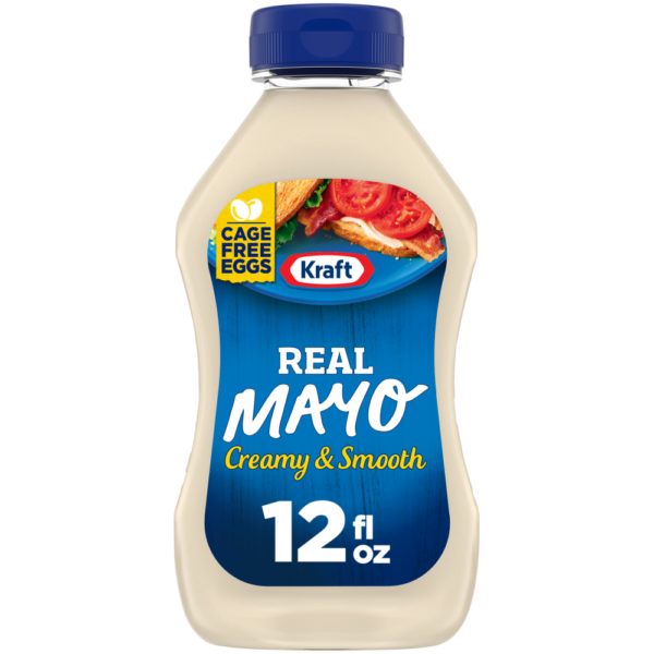 Kraft Real Mayo Creamy & Smooth Mayonnaise Squeeze Bottle 12 Fl Oz