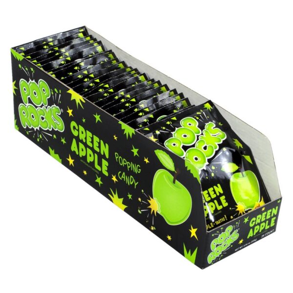 Pop Rocks Green Apple Popping Candy .33oz - 24ct