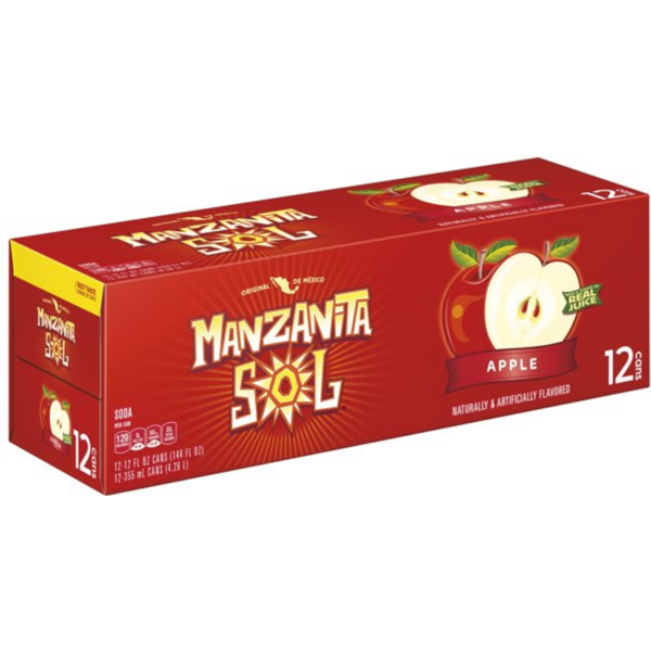 Manzanita Sol Soda Apple 12 Fl Oz