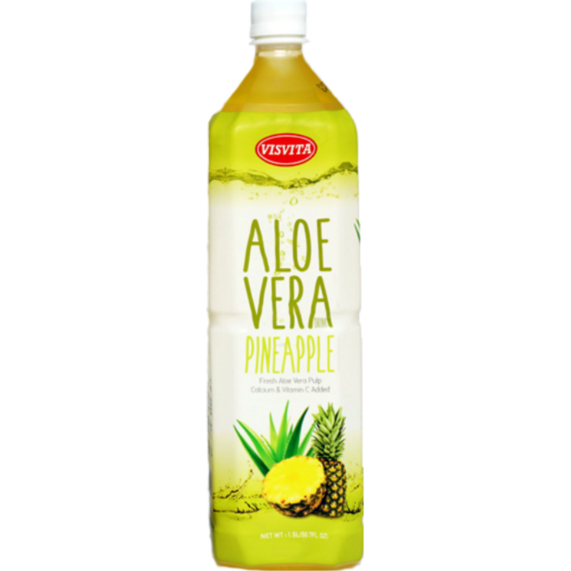 Visvita Aloe Vera Drink, Pineapple Taste 16.9 Oz Visvita Aloe Vera Drink, Pineapple Taste 16.9 Oz - Image 1