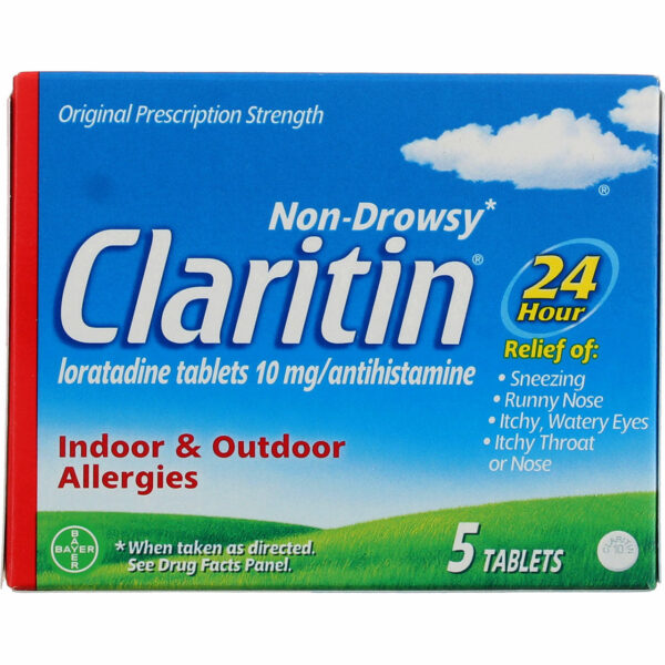 Claritin Indoor & Outdoor Allergies, Non Drowsy, 10 Mg, Tablets Claritin Indoor & Outdoor Allergies, Non Drowsy, 10 Mg, Tablets