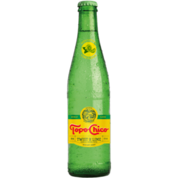 Topo Chico Mineral Water Twist Of Lime Glass Bottle, 12 Fl Oz