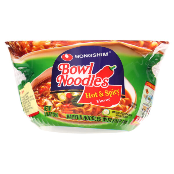 Nongshim Hot & Spicy Flavor Bowl Noodle Soup – 3.03 Ounce Nongshim Hot & Spicy Flavor Bowl Noodle Soup – 3.03 Ounce