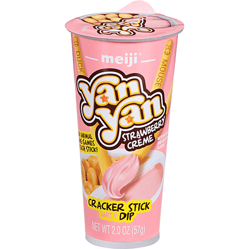 Meiji Cracker Stick, Strawberry Creme Meiji Cracker Stick, Strawberry Creme