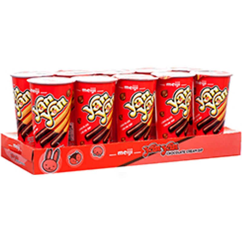Yan Yan Meiji Cracker Stick With Dip Chocolate Cream 2oz Yan Yan Meiji Cracker Stick With Dip Chocolate Cream 2oz