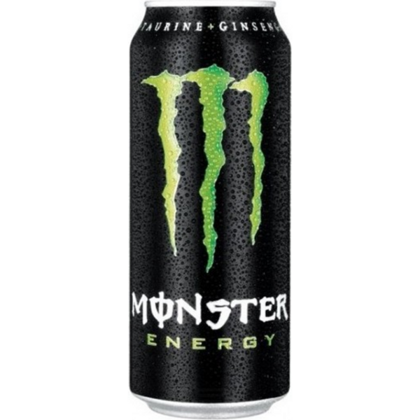 Monster Mega Energy Drink, Green Can, 24 Fl Oz
