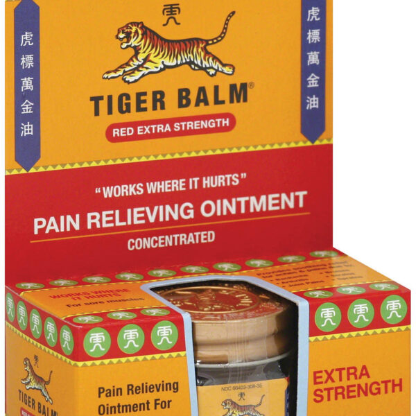 Tiger Balm Pain Relieving Ointment Red Extra Strength, 18 Gm