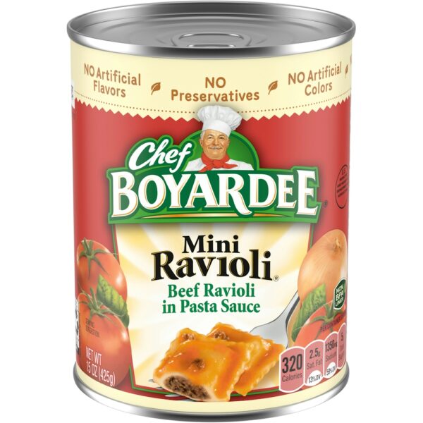 Chef Boyardee Beef Ravioli In Pasta Sauce Mini – 15 Ounce