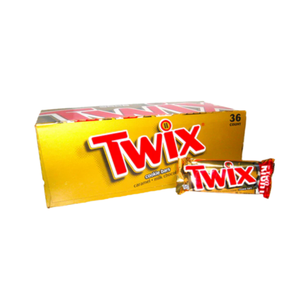 Twix Full Size Caramel Chocolate Cookie Candy Bar, 1.79 Oz. 36-Count Box