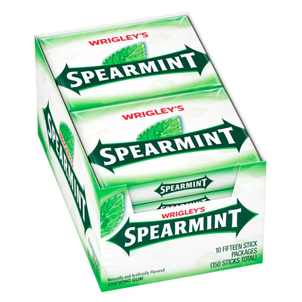 Wrigley’s Spearmint Chewing Gum, Slim Packs Wrigley’s Spearmint Chewing Gum, Slim Packs