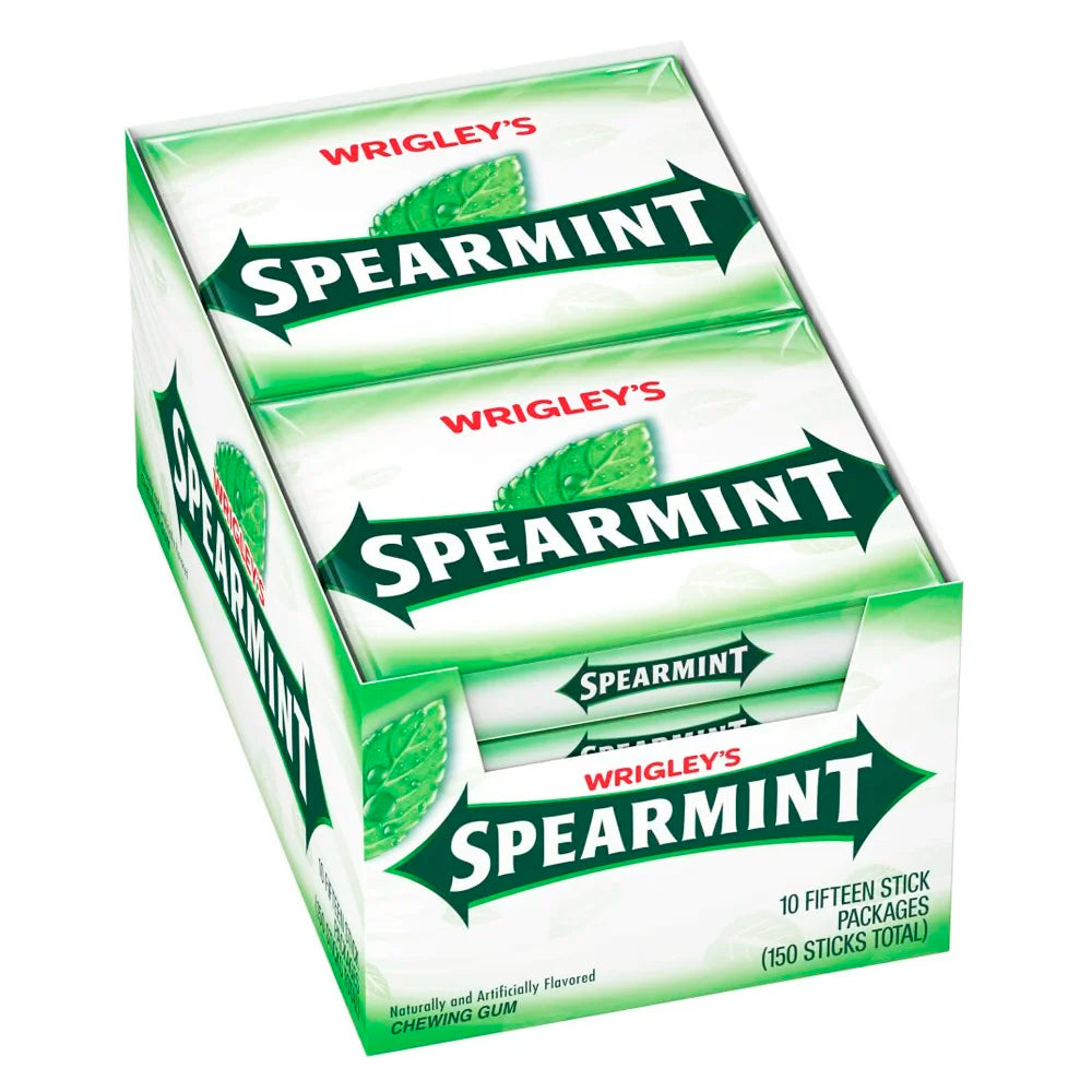 Wrigley’s Spearmint Chewing Gum, Slim Packs Wrigley’s Spearmint Chewing Gum, Slim Packs