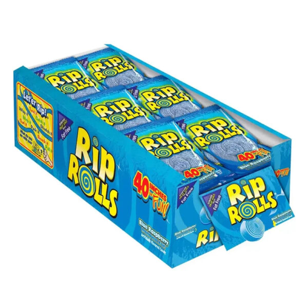 Rips Rip Rolls Blue Raspberry 1.4oz – 24ct