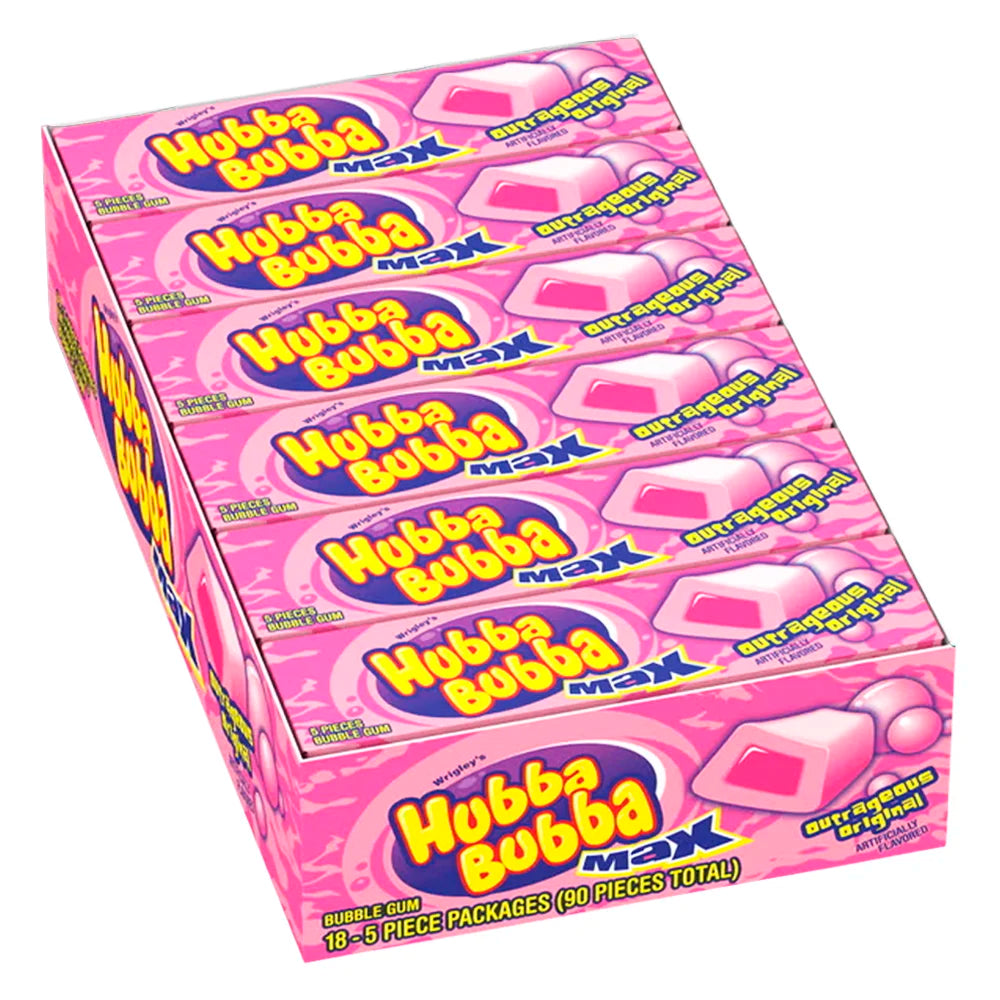Hubba Bubba Max Bubble Gum, Outrageous Original Hubba Bubba Max Bubble Gum, Outrageous Original