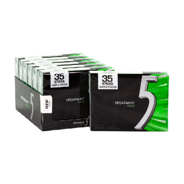 5 Gum, Spearmint Rain 5 Gum, Spearmint Rain