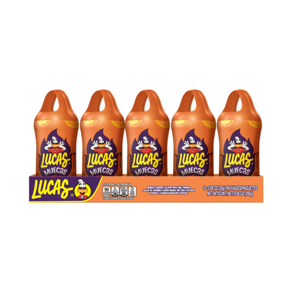 Lucas Lollipop, Mango Flavor, With Chili Powder