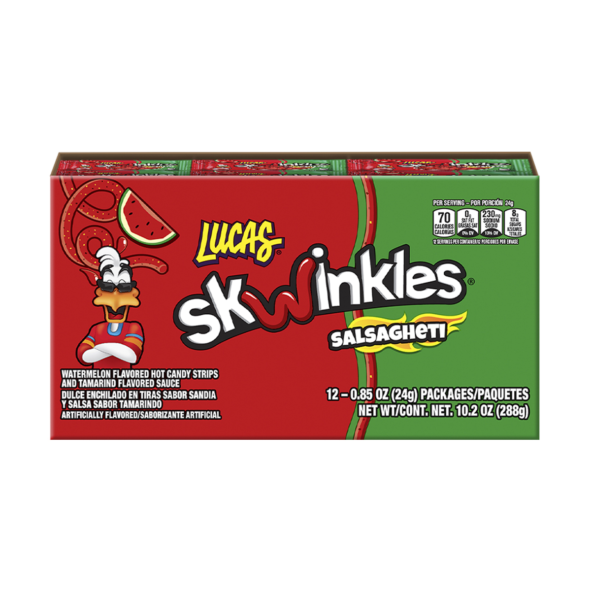 Lucas Candy Strips, Watermelon Flavor Lucas Candy Strips, Watermelon Flavor
